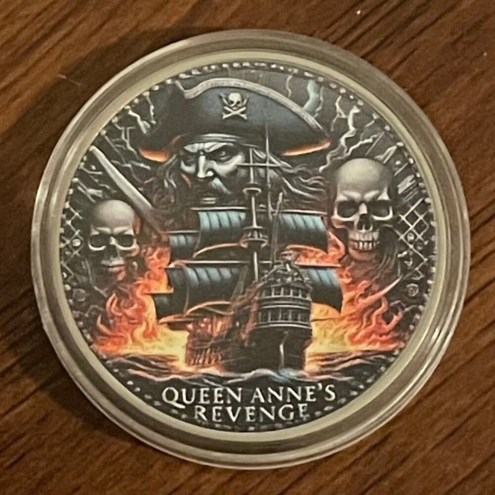 Blackbeard’s Queen Anne’s Revenge Commemorative Coin In Protective Case